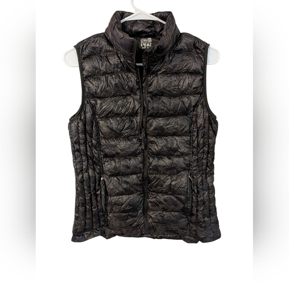 32 Heat,Women's Green Quilted Gilet, Size M